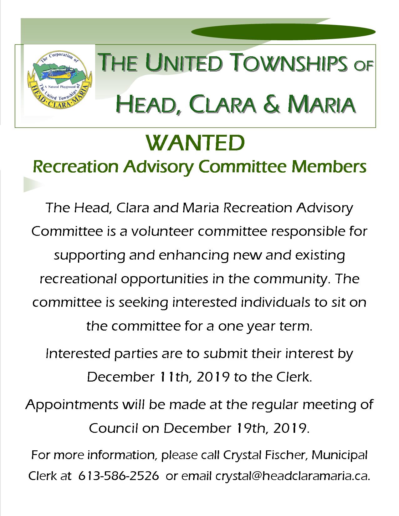 United Townships of Head, Clara and Maria